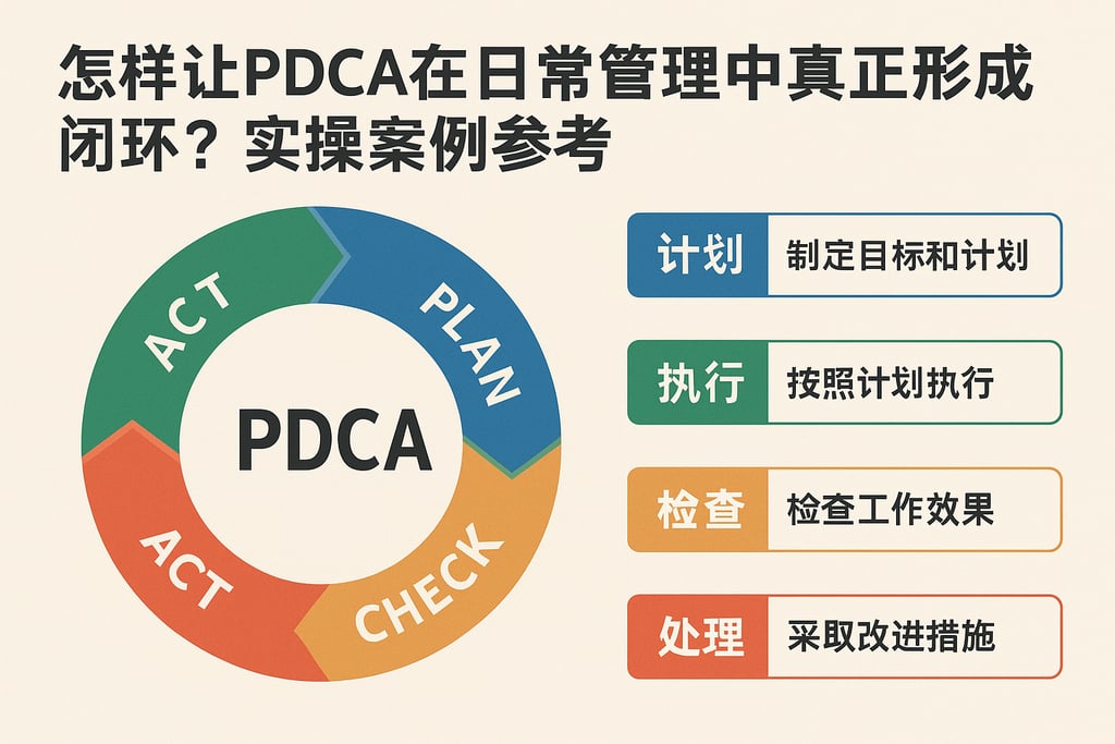 怎样让PDCA在日常管理中真正形成闭环？实操案例参考