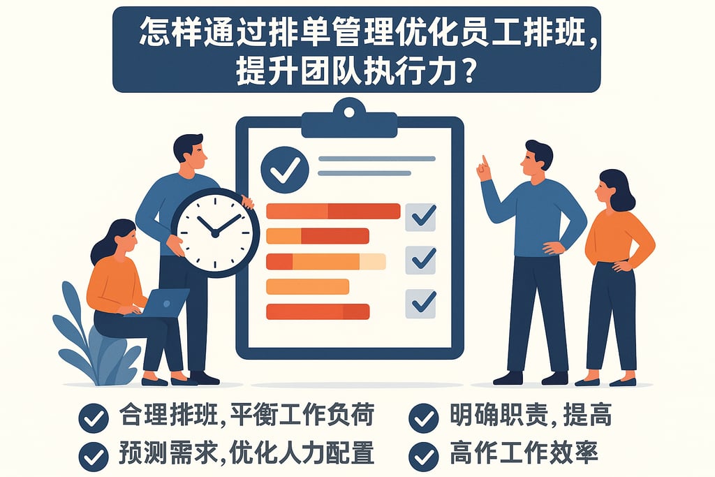 怎样通过排单管理优化员工排班，提升团队执行力？