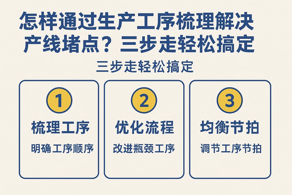 怎样通过生产工序梳理解决产线堵点？三步走轻松搞定