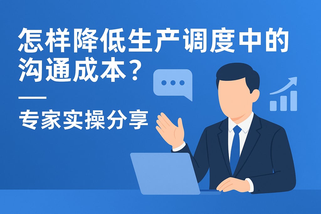 怎样降低生产调度中的沟通成本？专家实操分享