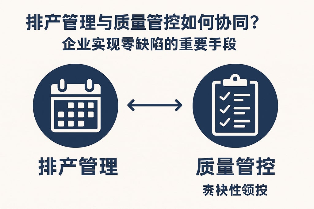 排产管理与质量管控如何协同？企业实现零缺陷的重要手段