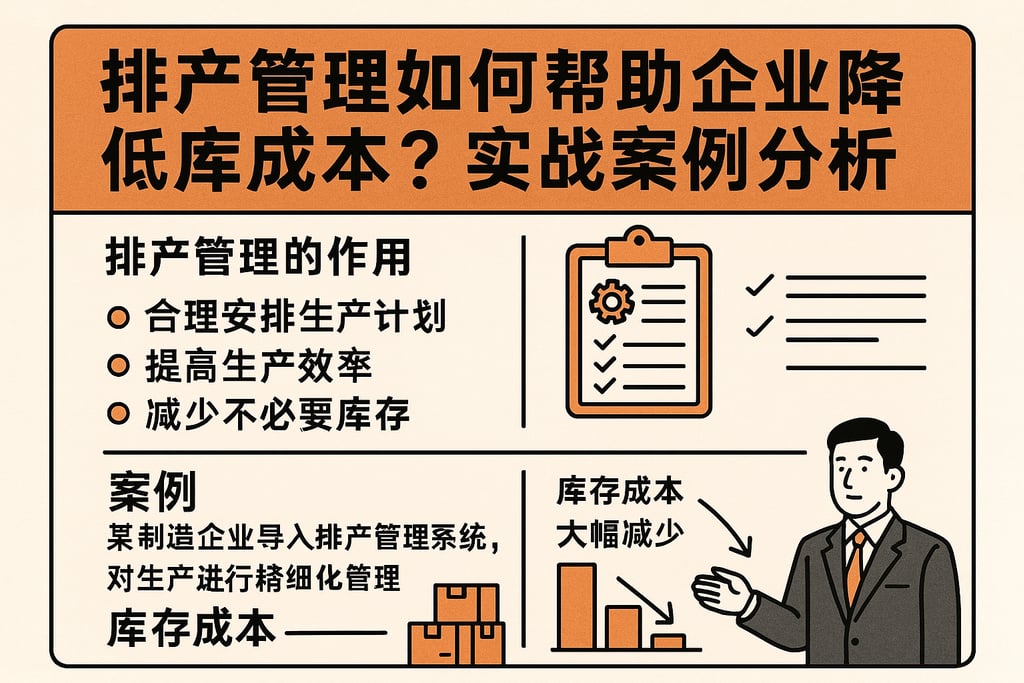 排产管理如何帮助企业降低库存成本？实战案例分析