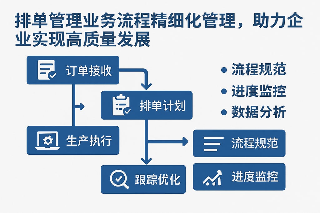 排单管理业务流程精细化管理，助力企业实现高质量发展
