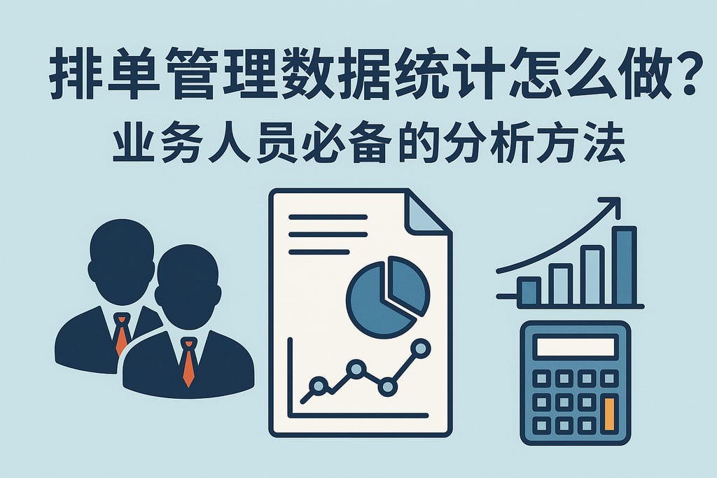 排单管理数据统计怎么做？业务人员必备的分析方法