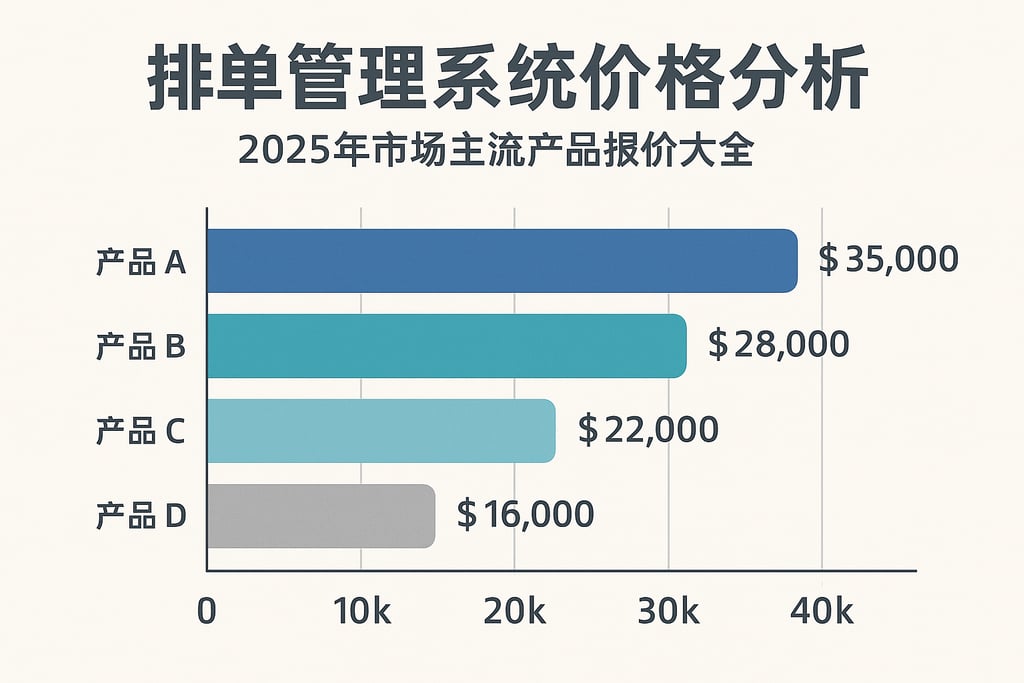 排单管理系统价格分析，2025年市场主流产品报价大全