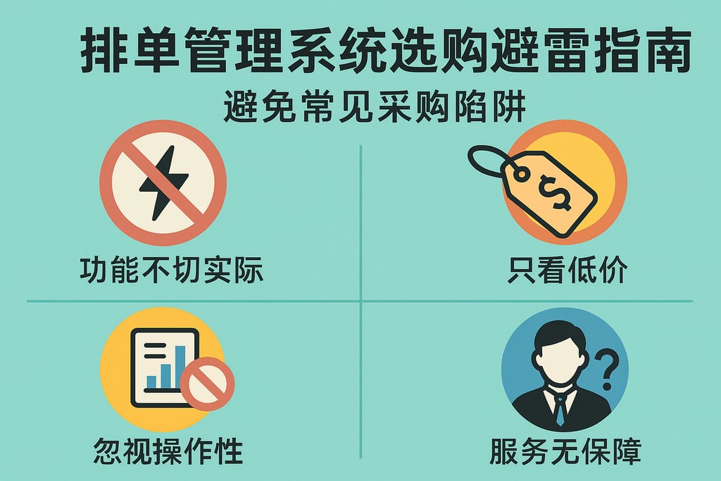排单管理系统选购避雷指南，避免常见采购陷阱