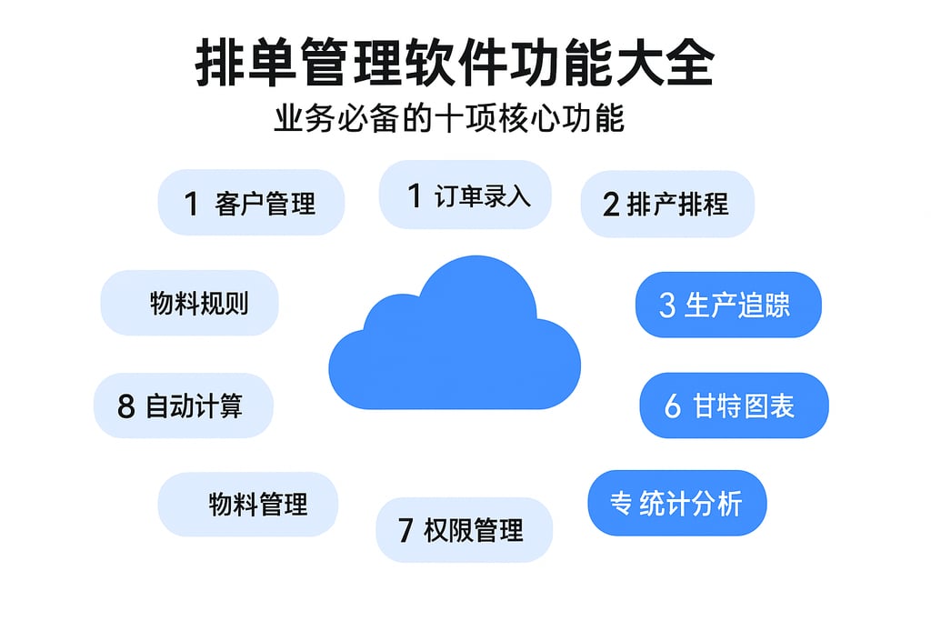 排单管理软件功能大全，业务必备的十项核心功能