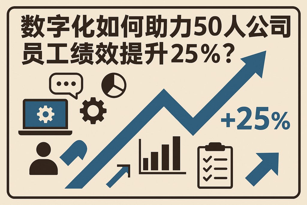 数字化如何助力50人公司员工绩效提升百分之二十五？