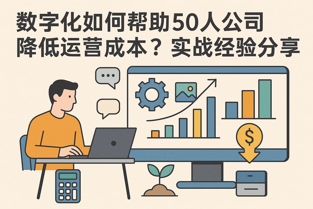 数字化如何帮助50人公司降低运营成本？实战经验分享