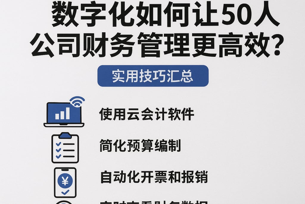 数字化如何让50人公司财务管理更高效？实用技巧汇总