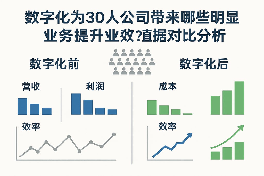 数字化能为30人公司带来哪些明显的业务提升？数据对比分析