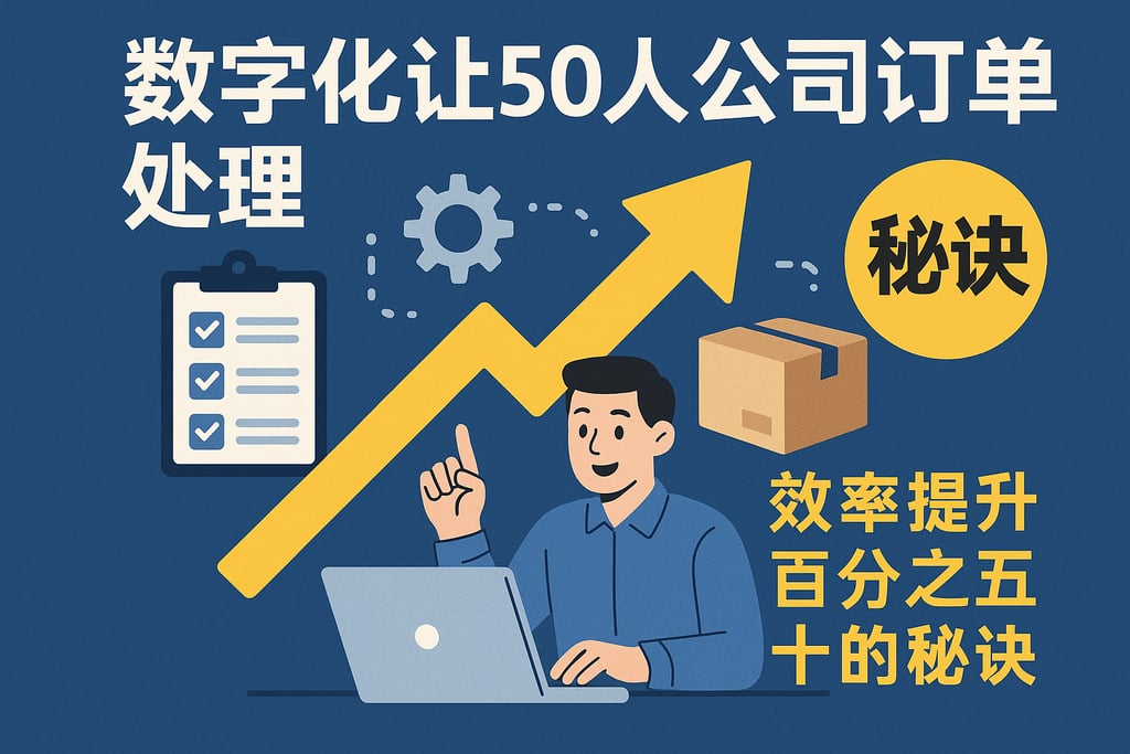 数字化让50人公司订单处理效率提升百分之五十的秘诀