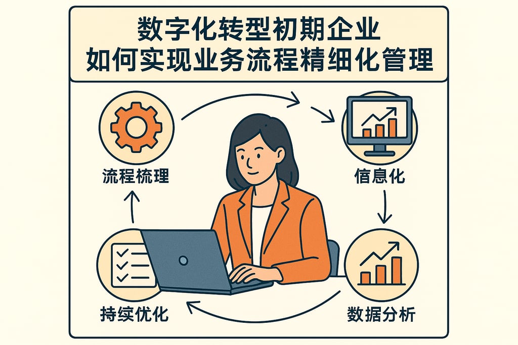 数字化转型初期企业如何实现业务流程精细化管理