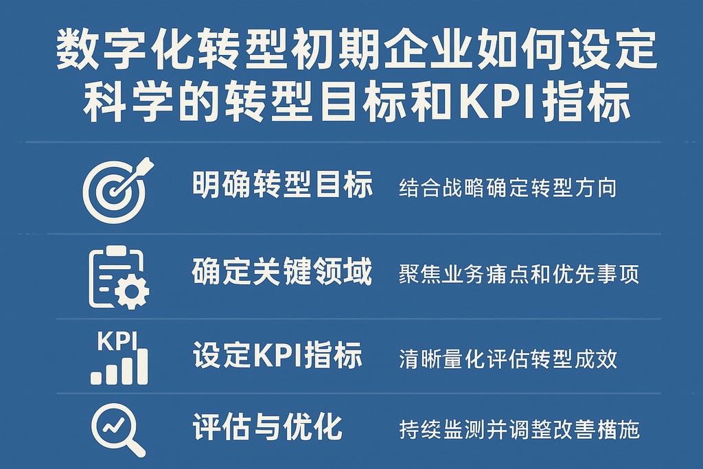 数字化转型初期企业如何设定科学的转型目标和KPI指标