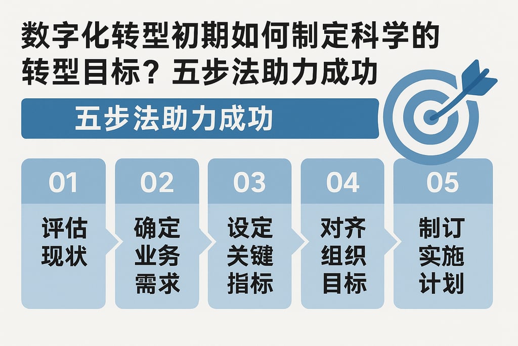 数字化转型初期如何制定科学的转型目标？五步法助力成功
