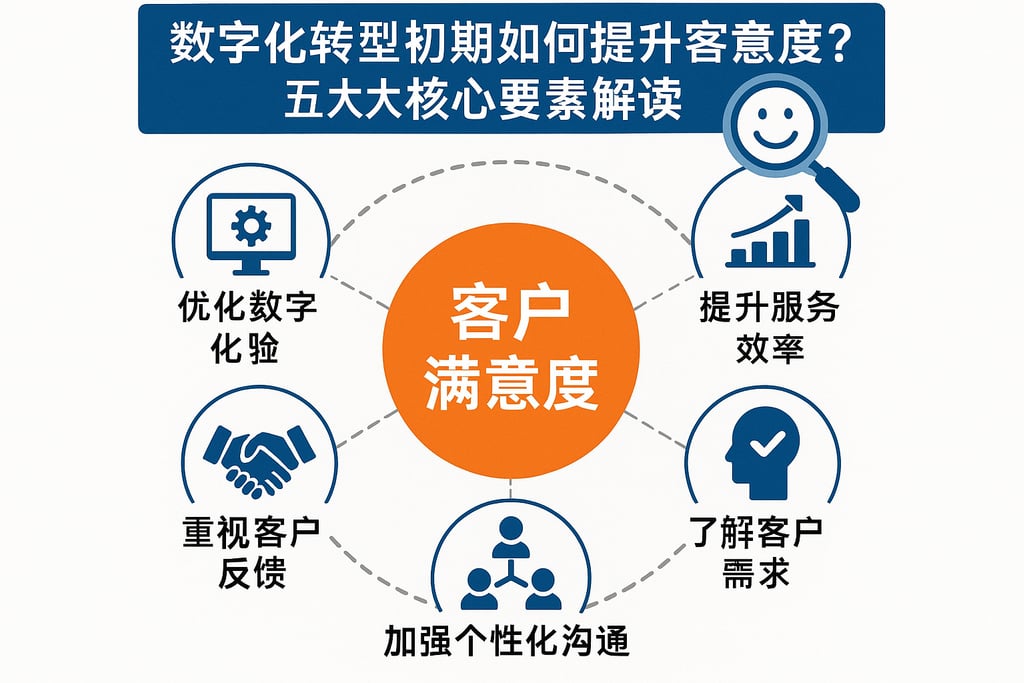 数字化转型初期如何提升客户满意度？五大核心要素解读