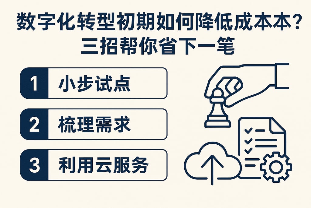 数字化转型初期如何降低转型成本？三招帮你省下一笔