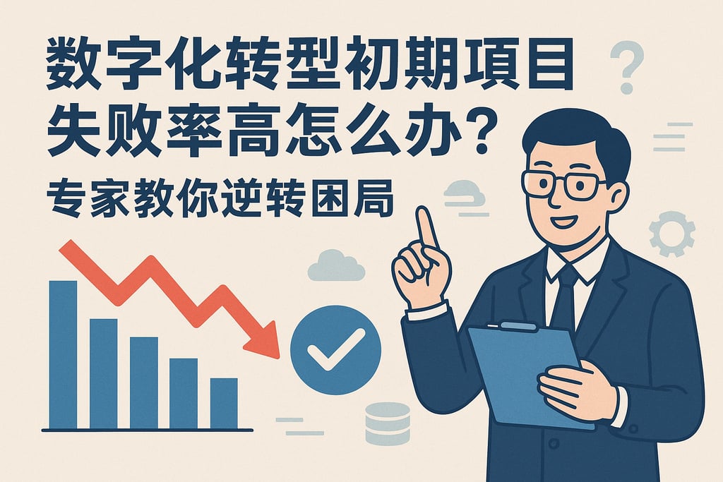 数字化转型初期项目失败率高怎么办？专家教你逆转困局