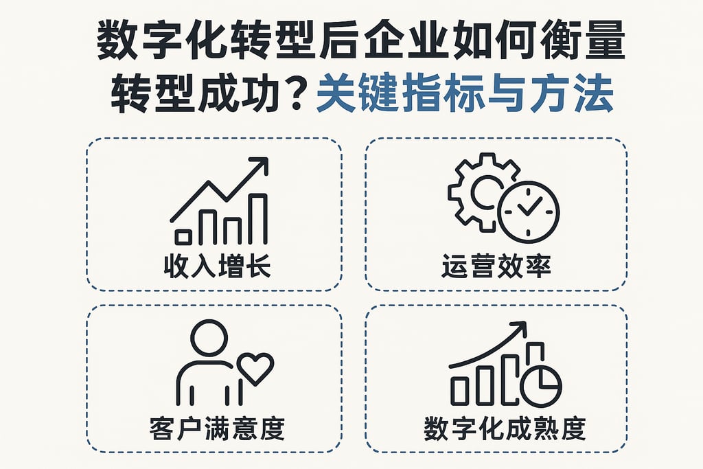 数字化转型后企业如何衡量转型成功？关键指标与方法