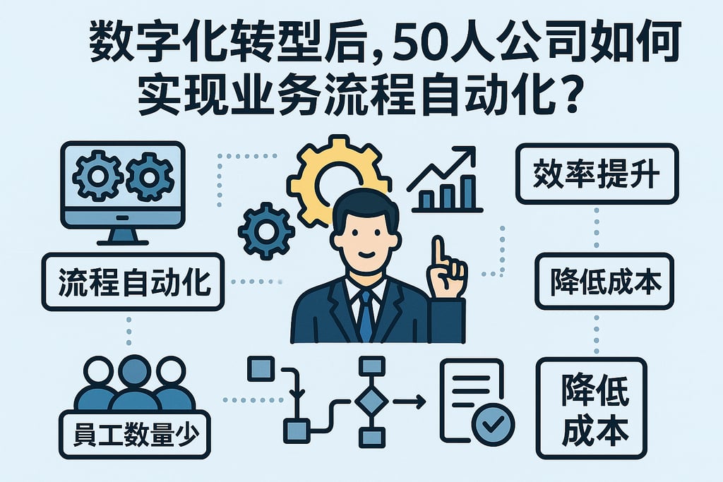 数字化转型后，50人公司如何实现业务流程自动化？