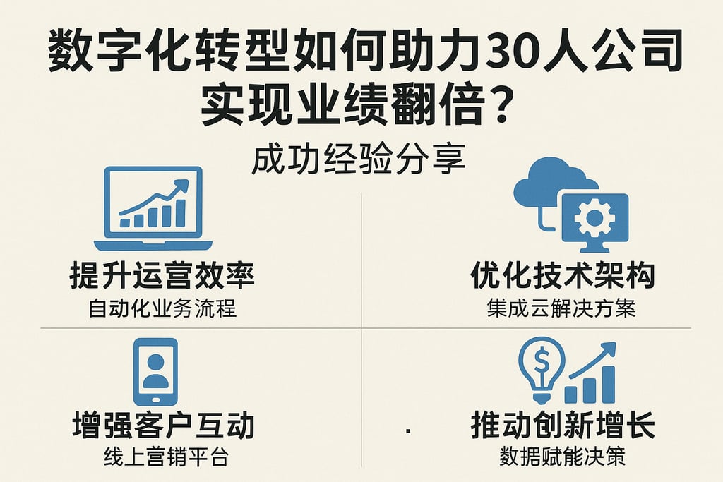 数字化转型如何助力30人公司实现业绩翻倍？成功经验分享