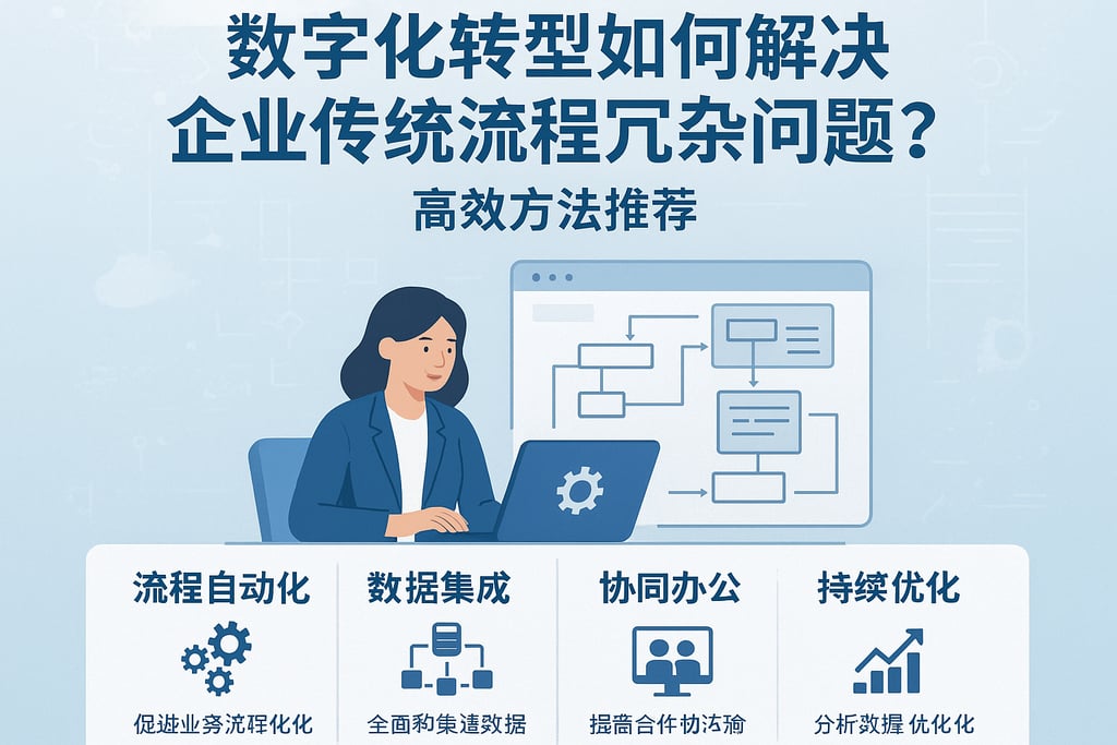 数字化转型如何解决企业传统流程冗杂问题？高效方法推荐