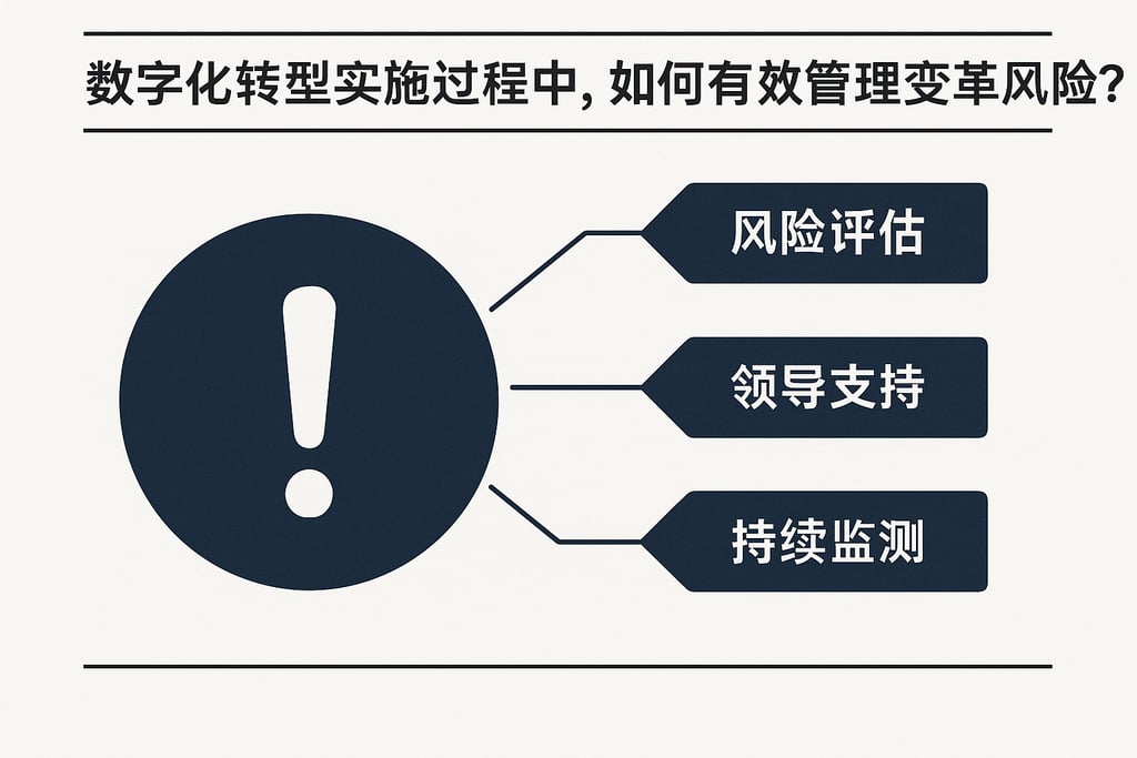 数字化转型实施过程中，如何有效管理变革风险？