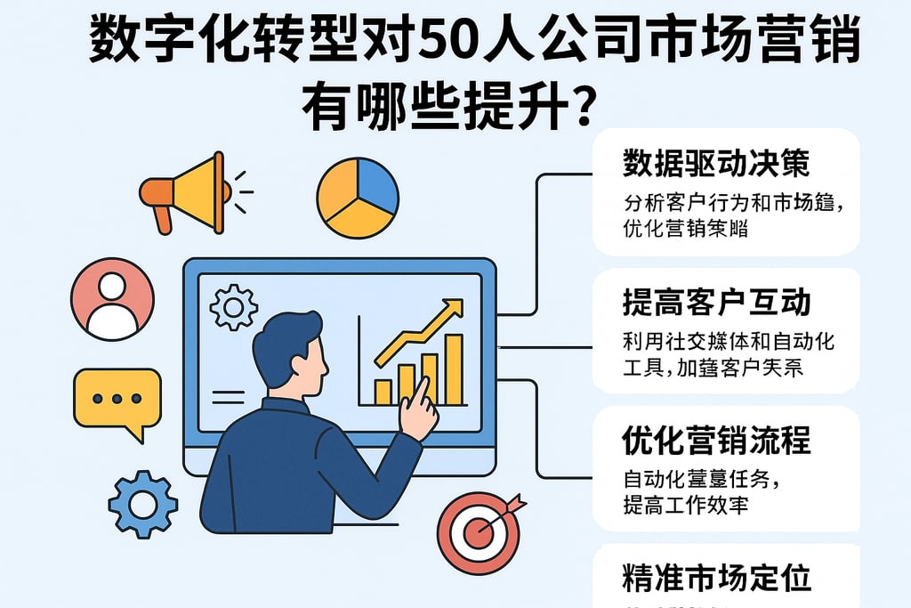 数字化转型对50人公司市场营销有哪些提升？