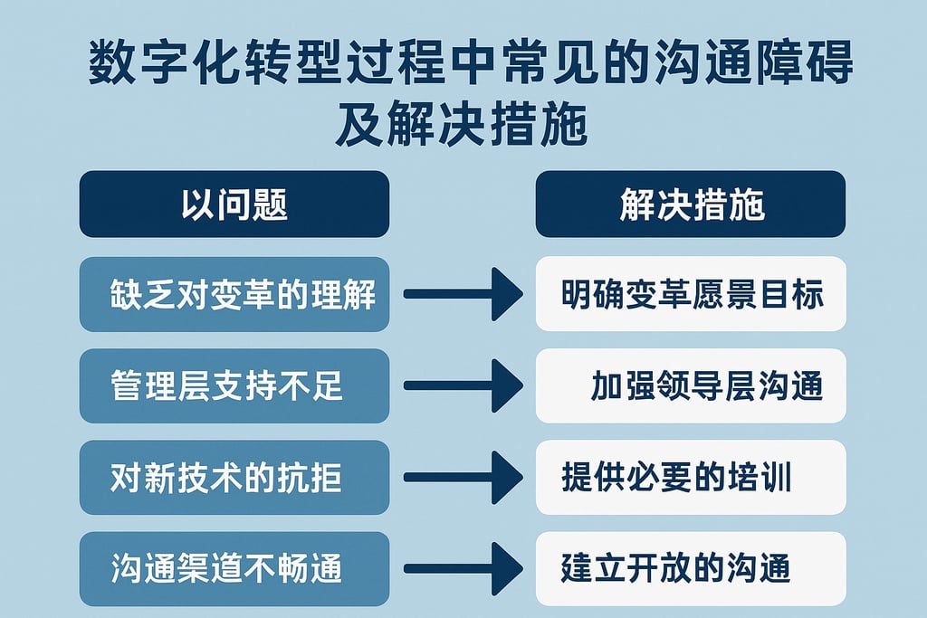 数字化转型过程中常见的沟通障碍及解决措施