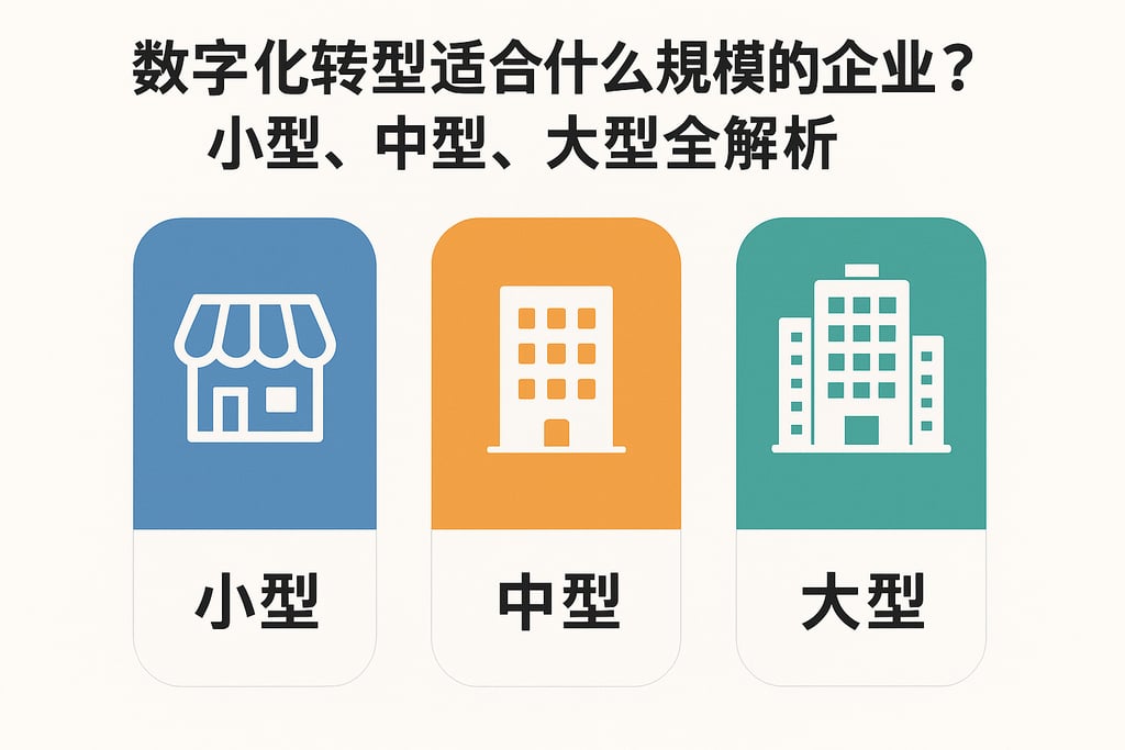 数字化转型适合什么规模的企业？小型、中型、大型全解析