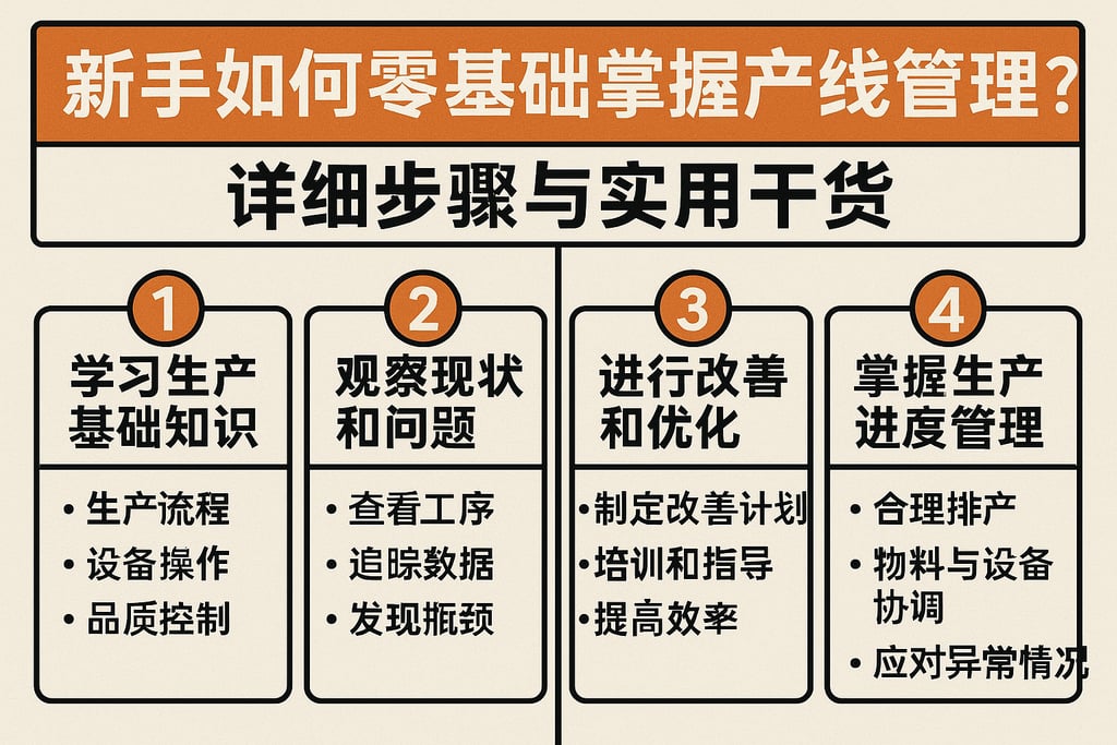 新手如何零基础掌握产线管理？详细步骤与实用干货