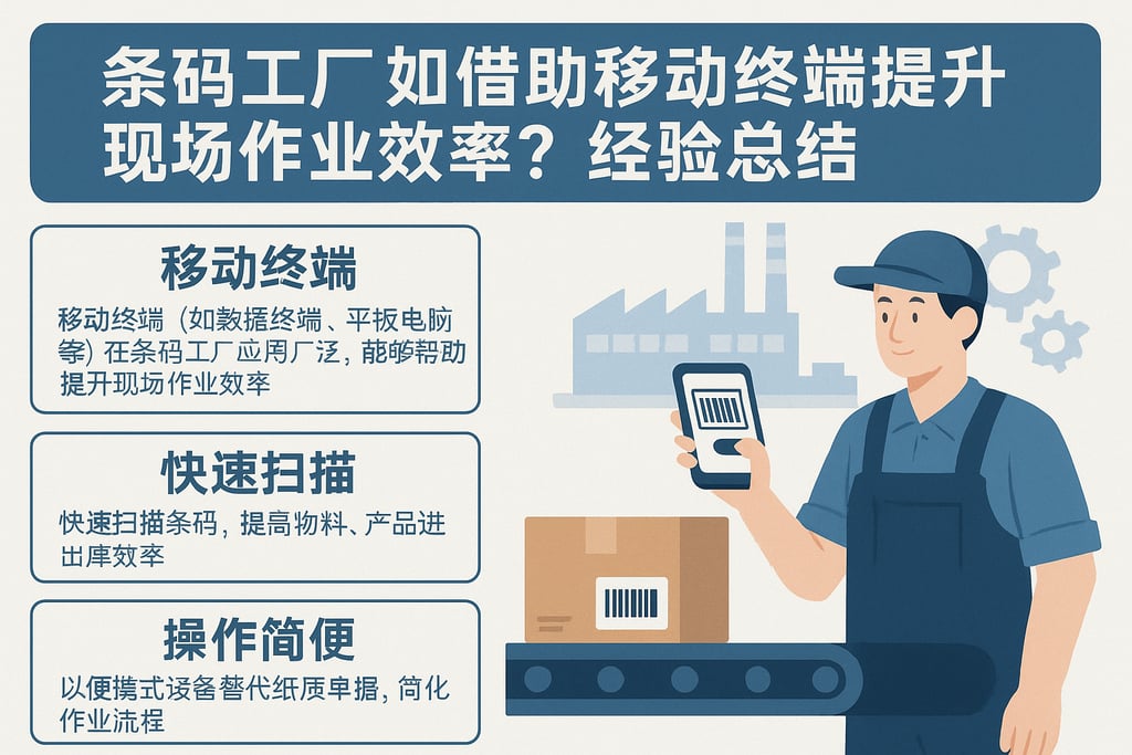 条码工厂如何借助移动终端提升现场作业效率？经验总结