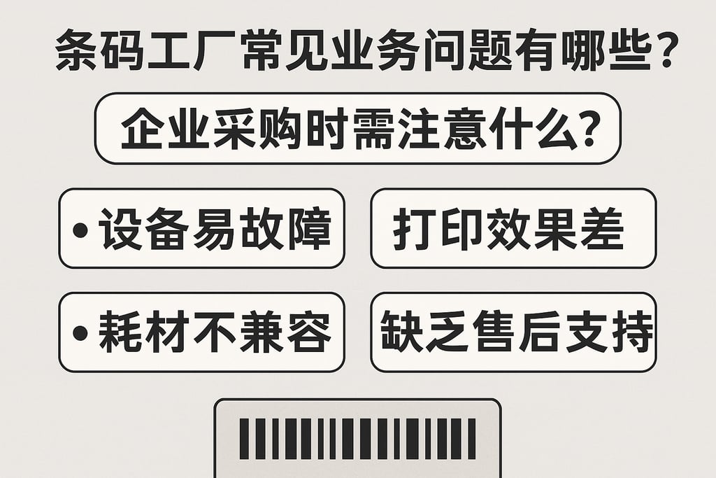 条码工厂常见业务问题有哪些？企业采购时需注意什么？