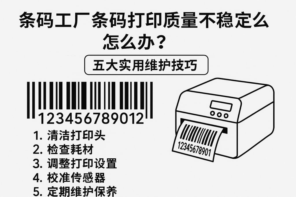 条码工厂条码打印质量不稳定怎么办？五大实用维护技巧