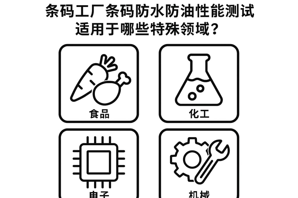 条码工厂条码防水防油性能测试，适用于哪些特殊领域？