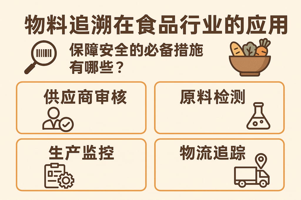 物料追溯在食品行业的应用，保障安全的必备措施有哪些？