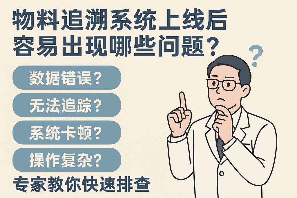物料追溯系统上线后容易出现哪些问题？专家教你快速排查