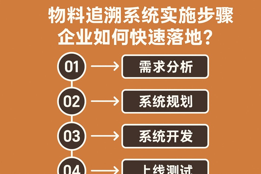物料追溯系统实施步骤详解，企业如何快速落地？
