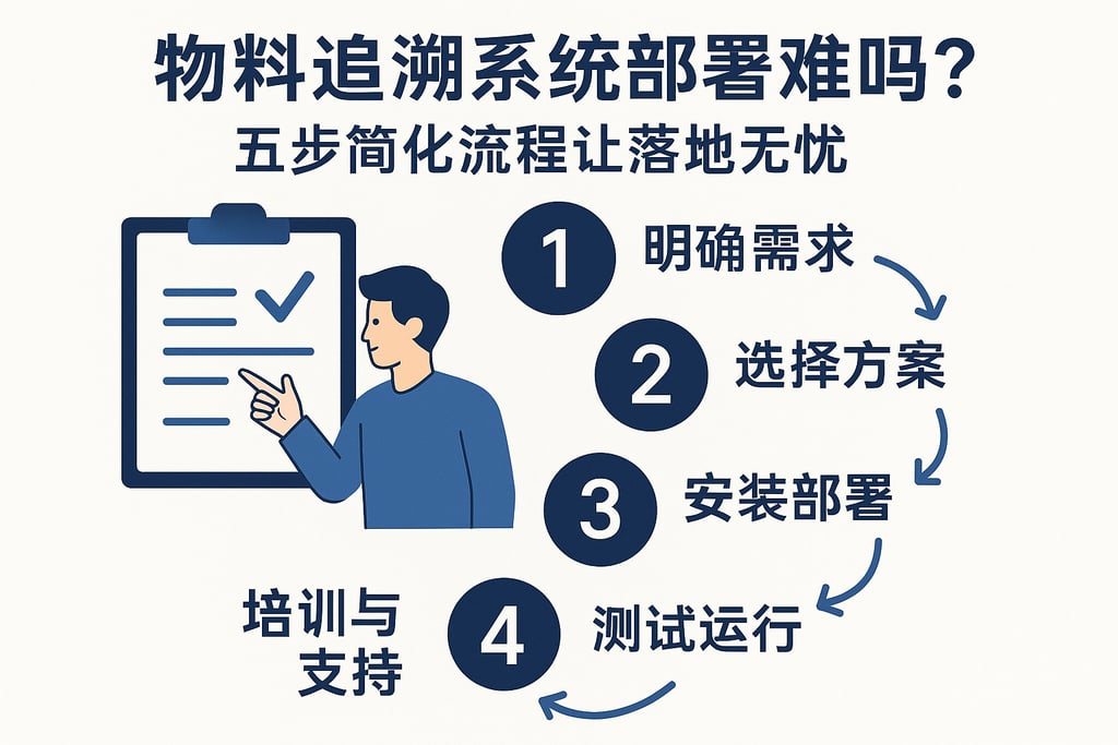 物料追溯系统部署难吗？五步简化流程让落地无忧