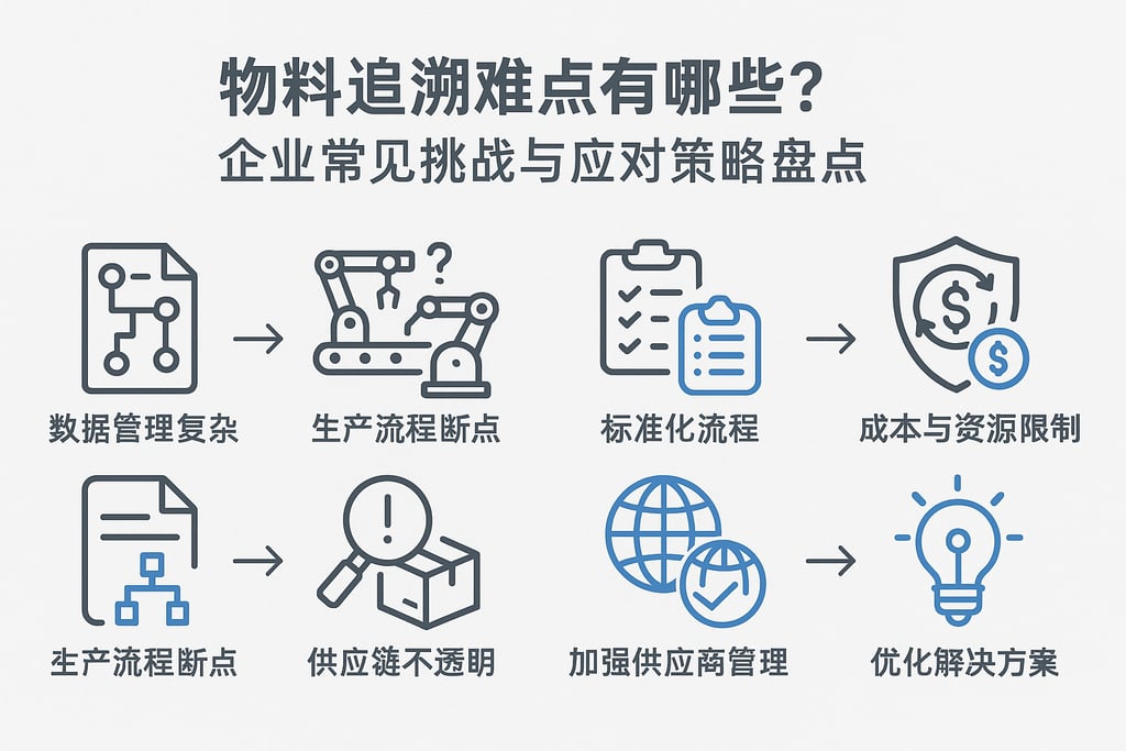 物料追溯难点有哪些？企业常见挑战与应对策略盘点