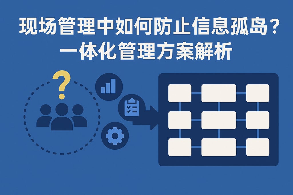现场管理中如何防止信息孤岛？一体化管理方案解析