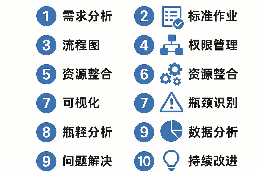 现场管理流程优化有哪些实用方法？10个步骤助力企业降本增效