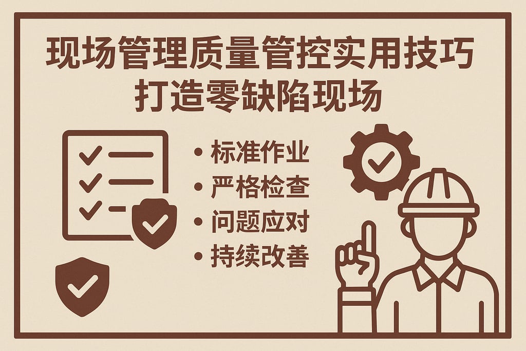 现场管理质量管控实用技巧，打造零缺陷现场