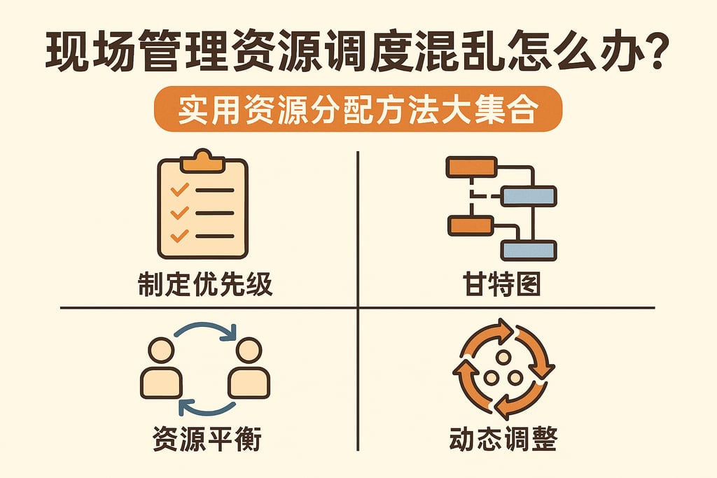 现场管理资源调度混乱怎么办？实用资源分配方法大集合
