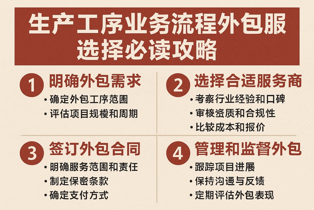 生产工序业务流程外包服务选择必读攻略