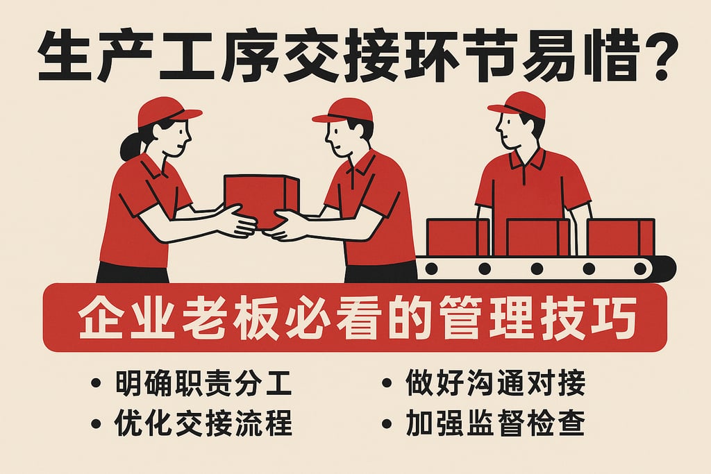 生产工序交接环节易出错？企业老板必看的管理技巧