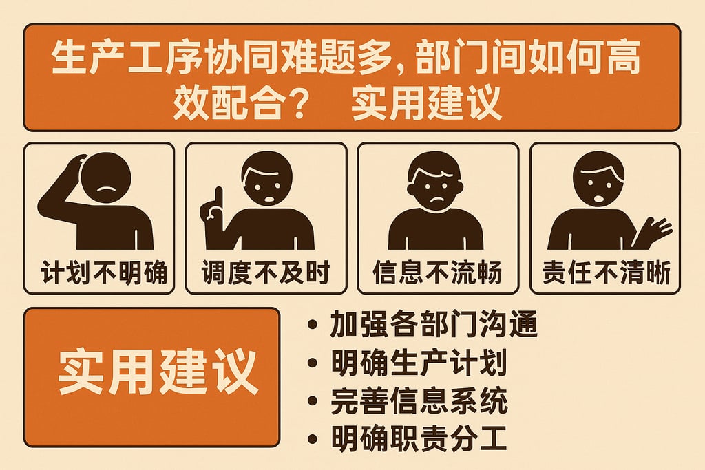 生产工序协同难题多，部门间如何高效配合？实用建议