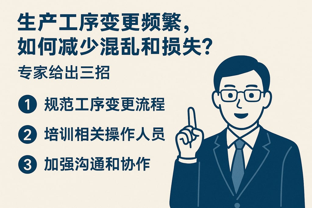生产工序变更频繁，如何减少混乱和损失？专家给出三招