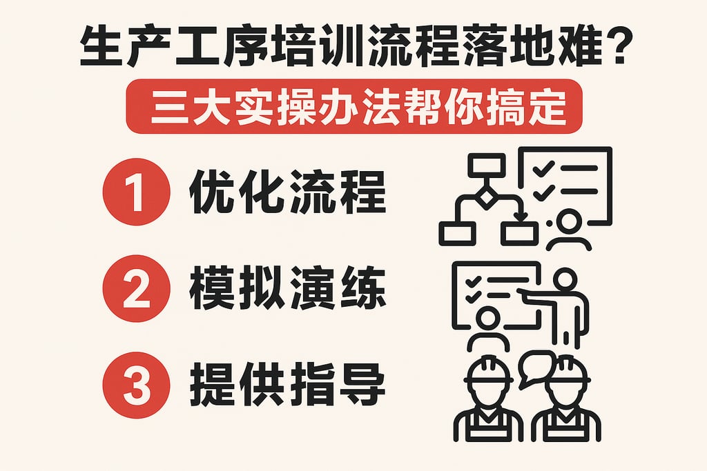 生产工序培训流程落地难？三大实操办法帮你搞定