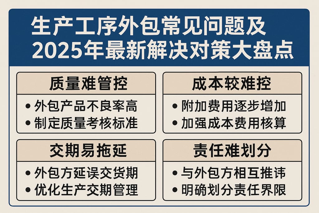 生产工序外包常见问题及2025年最新解决对策大盘点